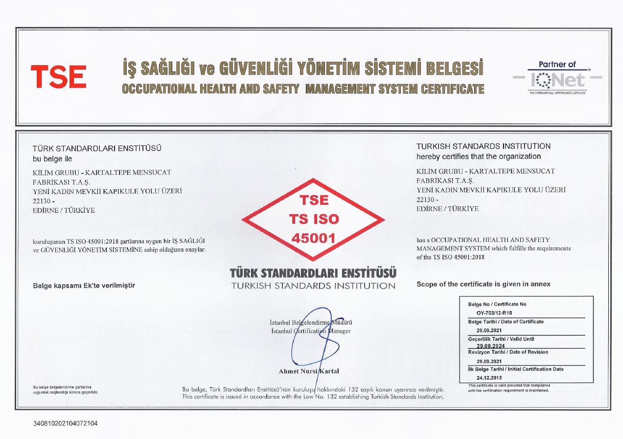 ISO 45001 — İş Sağlığı ve Güvenliği