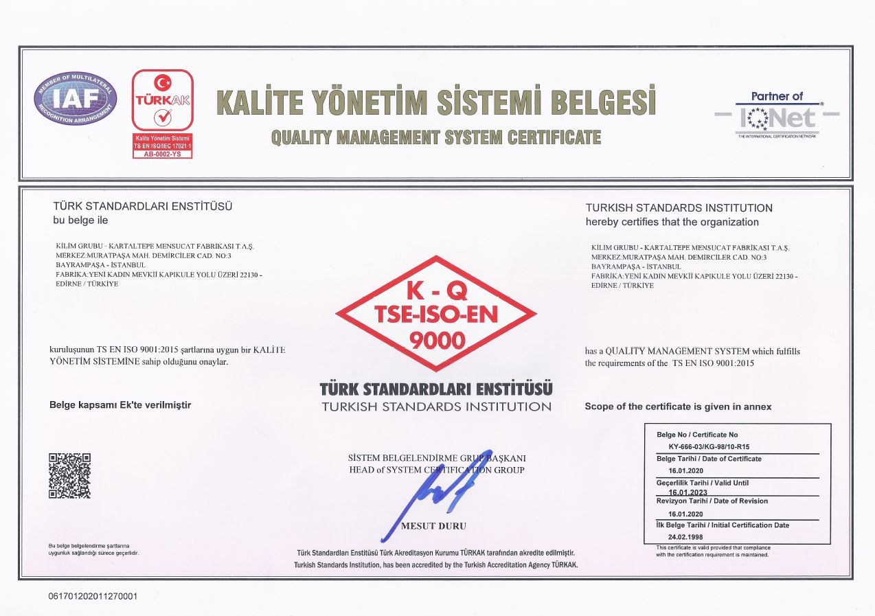 ISO 9001 — Kalite Yönetim Sistemi